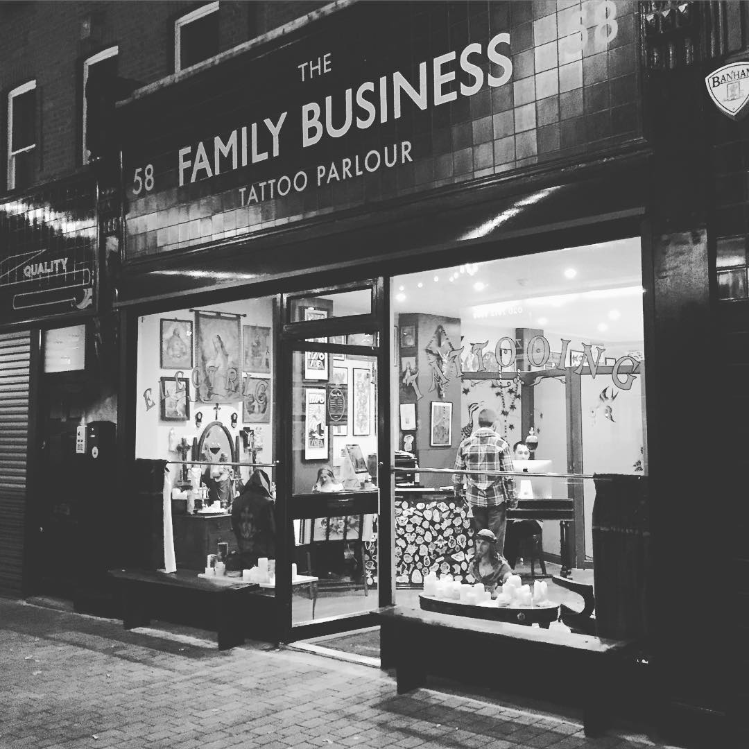 The Family Business Tattoo Tattoo Shop, 58 Exmouth Market, London EC1R 4QE